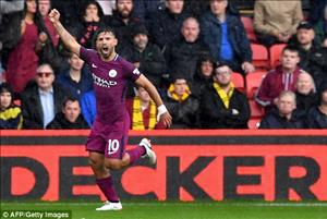 Tổng hợp: Watford 0-6 Man City (Vòng 5 NHA 2017/18)