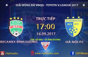 Bình Dương 2-0 Hà Nội (KT): Chơi thiếu người, nhà ĐKVĐ gục ngã trên đất Thủ