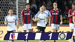 Bologna 1-1 Inter Milan: Đứt mạch thăng hoa