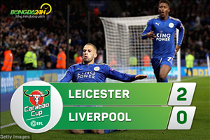 Tổng hợp: Leicester 2-0 Liverpool (Vòng 3 cúp Liên đoàn Anh 2017/18)