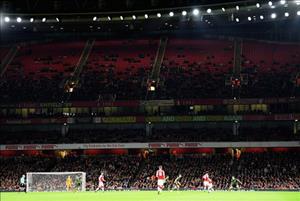 CĐV Arsenal đến sân Emirates trận Doncaster thấp kỷ lục