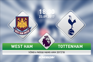 Nhận định West Ham vs Tottenham 18h30 ngày 23/9 (Premier League 2017/18)