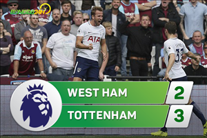 Tổng hợp: West Ham 2-3 Tottenham (Vòng 6 NHA 2017/18)