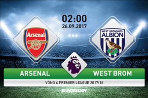 Nhận định Arsenal vs West Brom 02h00 ngày 26/9 (Premier League 2017/18)