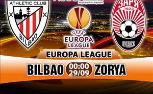 Nhận định Bilbao vs Zorya 00h00 ngày 29/9 (Europa League 2017/18)