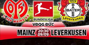 Nhận định Mainz vs Leverkusen 20h30 ngày 9/9 (Bundesliga 2017/18)