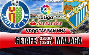 Nhận định Getafe vs Malaga 03h00 ngày 13/1 (La Liga 2017/18)