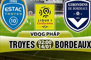 Nhận định Troyes vs Bordeaux 02h00 ngày 14/1 (Ligue 1 2017/18)