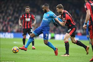 Chấm điểm Bournemouth 2-1 Arsenal: Nỗi buồn Lacazette