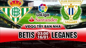 Nhận định Betis vs Leganes 03h00 ngày 16/1 (La Liga 2017/18)