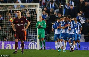 Tổng hợp: Espanyol 1-0 Barca (Tứ kết cúp Nhà vua TBN 2017/18)