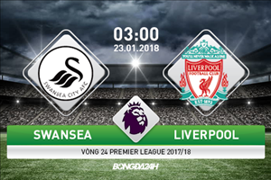Nhận định Swansea vs Liverpool 03h00 ngày 23/1 (Premier League 2017/18)