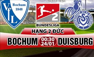 Nhận định Bochum vs Duisburg 0h30 ngày 24/1 (Hạng 2 Đức)