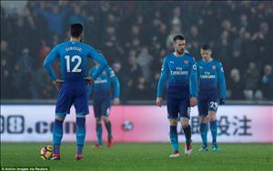 Dư âm Swansea 3-1 Arsenal: Những bước chân rệu rã