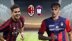 Nhận định Milan vs Crotone 21h00 ngày 6/1 (Serie A 2017/18)