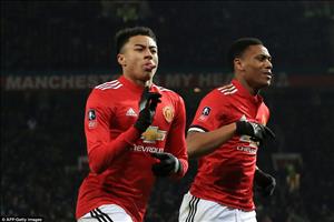 Tổng hợp: MU 2-0 Derby County (Vòng 3 FA Cup 2017/18)