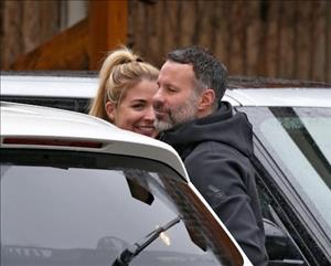 Ryan Giggs công khai ôm hôn tình cũ Ronaldo chốn đông người