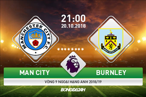 Nhận định Man City vs Burnley (21h ngày 20/10): Thắng nhẹ chạy đà C1