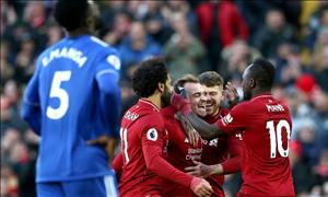 Liverpool có chỉ số cầm bóng và chuyền bóng không tưởng ở trận thắng Cardiff City