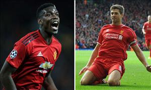 Pogba không lấy gì để so sánh với Steven Gerrard