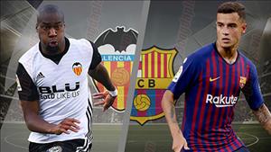 Kết quả Valencia vs Barca trận đấu vòng 8 La Liga 2018/19