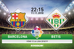 Nhận định Barca vs Betis (22h15 ngày 11/11): Gồng mình qua giông bão