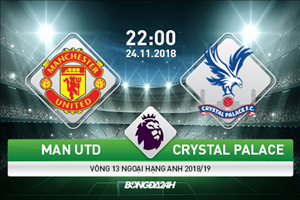 Nhận định Man Utd vs Crystal Palace (22h00 ngày 24/11): Chiếu manh cho kẻ buồn ngủ