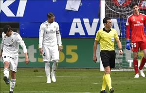 Real thua đậm Eibar: Kết thúc “tuần trăng mật” bằng một màn tra tấn