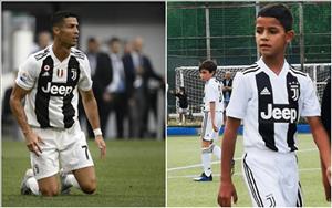 Quý tử nhà Ronaldo lần thứ 2 lập poker cho U9 Juventus