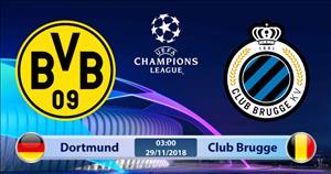 Nhận định Dortmund vs Club Brugge 3h00 ngày 29/11 (Champions League 2018/19)