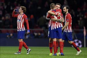 HLV Simeone tâng bốc các học trò sau màn rửa hận trước Dortmund