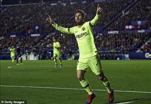 Video tổng hợp: Levante 0-5 Barca (Vòng 16 La Liga 2018/19)