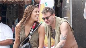 Thánh Bendtner phiêu diêu với bạn gái trước khi ngồi tù