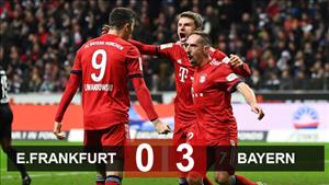 Video tổng hợp: Frankfurt 0-3 Bayern Munich (Vòng 17 Bundesliga 2018/19)