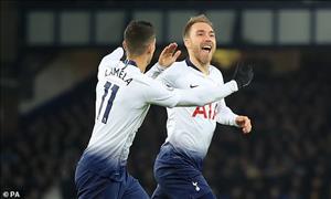 Video tổng hợp: Everton 2-6 Tottenham (Vòng 18 Premier League 2018/19)