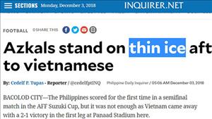 Truyền thông Philippines nói gì sau thất bại của thầy trò Eriksson trước Việt Nam?