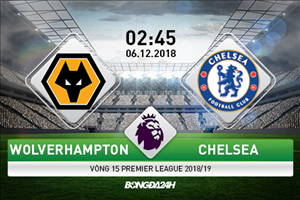Nhận định Wolves vs Chelsea (2h45 ngày 6/12): Hạ gục Bầy sói ốm yếu
