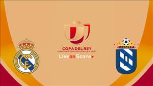 Real Madrid 6-1 (10-1) Melilla: Thắng kiểu tennis, Los Blancos lọt vào vòng 1/8 cúp Nhà vua