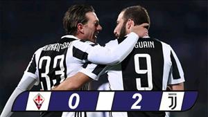 Fiorentina 0-2 Juventus: Đánh chiếm ngôi đầu