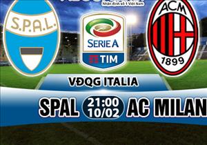 Nhận định Spal vs AC Milan 21h00 ngày 10/2 (Serie A 2017/18)