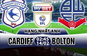 Nhận định Cardiff vs Bolton 02h45 ngày 14/2 (Hạng Nhất Anh 2017/18)