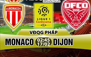 Nhận định Monaco vs Dijon 02h45 ngày 17/2 (Ligue 1 2017/18)
