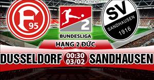 Nhận định Dusseldorf vs Sandhausen 00h30 ngày 3/2 (Hạng 2 Đức)