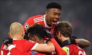 Kết quả bóng đá Bayern Munich vs Besiktas vòng 1/8 C1 đêm qua