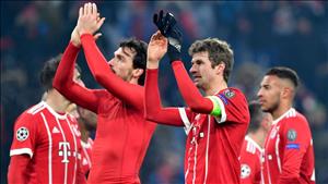 Những thống kê ấn tượng trận Bayern Munich 5-0 Besiktas
