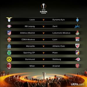 Bốc thăm vòng 1/8 Europa League: Kinh điển Milan vs Arsenal!
