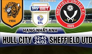 Nhận định Hull vs Sheffield Utd 02h45 ngày 24/2 (Hạng Nhất Anh 2017/18)