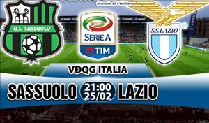 Nhận định Sassuolo vs Lazio 21h00 ngày 25/2 (Serie A 2017/18)