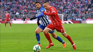 Tổng hợp: Bayern Munich 0-0 Hertha Berlin (Vòng 24 Bundesliga 2017/18)