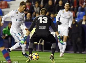 Tổng hợp: Levante 2-2 Real Madrid (Vòng 22 La Liga 2017/18)